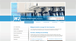Desktop Screenshot of elektro-weigl-gmbh.de